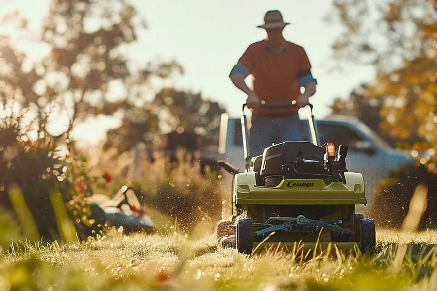 small battery operated lawn mowers